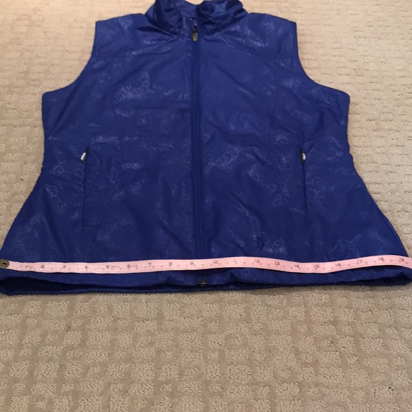 Fabulous royal blue Lopez vest with zip front and draw string bottom - Picture 15 of 16